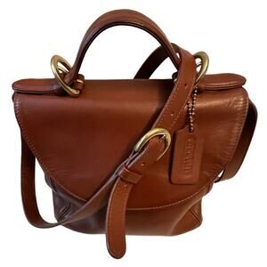 COACH Vintage 4158 Soho Legacy Handle Crossbody Bag British Tan